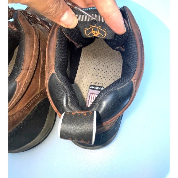 Women’s Waterproof Hiking Outdoor Brown Leather ARIAT Boots 9B - Picture 6 of 16